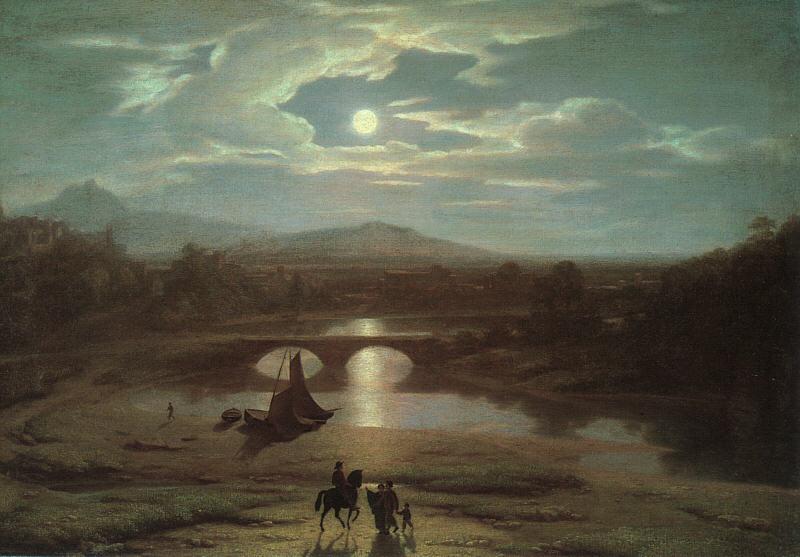 Washington Allston Moonlit Landscape